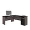 Bestar Norma L-Shaped Desk, Black & Bark Gray 181420-000018 - alternate 2